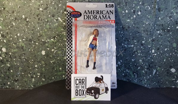 Diorama figuur Hip Hop girl 3 1:18 Amer. diorama AD368 - 3