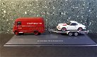 Mercedes renntransporter met PORSCHE 1/43 Schuco - 0 - Thumbnail
