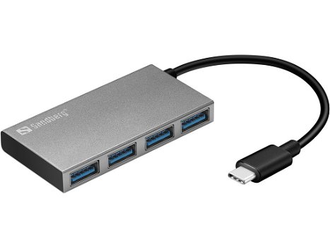 USB-C to 4 xUSB 3.0 Pocket Hub - 0