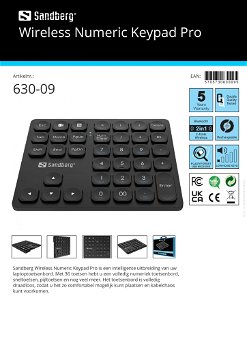 Wireless Numeric Keypad Pro Draadloos numeriek toetsenbord - 5