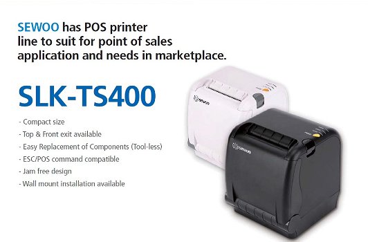 SeWoo LK-TS400-WIFI Desktop Thermische bon printer POS - 3