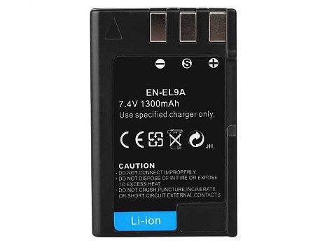 New battery 1300mAh 7.4V for NIKON EN-EL9A - 0