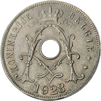 België 25 centimes Frans, 1910,1913,1921,1922,1926,1927,1928,1929 - 0