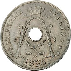 België 25 centimes Frans, 1910,1913,1921,1922,1926,1927,1928,1929