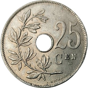 België 25 centimes Frans, 1910,1913,1921,1922,1926,1927,1928,1929 - 1