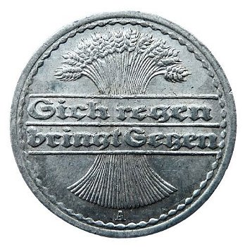 Duitsland 50 pfennig 1920A, 1921A,1921F,1922A - 0