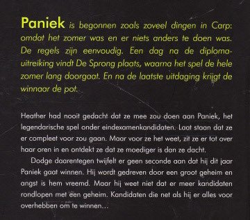 PANIEK - Lauren Oliver - 1