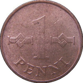 Finland 1 penni 1963,1963,1965,1966,1967,1968,1969 - 1