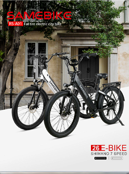 Samebike RS-A01 Electric Bike 750W Motor 70N.m 25-35km/h - 2
