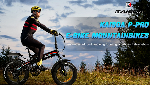KAISDA K2P PRO Folding Electric Moped Bike 20*4.0 Inch Fat Tire - 2