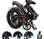 KAISDA K2P PRO Folding Electric Moped Bike 20*4.0 Inch Fat Tire - 7 - Thumbnail