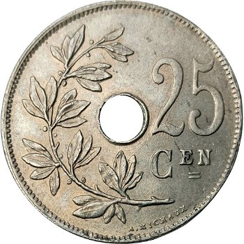 België 25 centimes NL 1910,1913,1921,1922,1926,1927,1928,1929 - 1