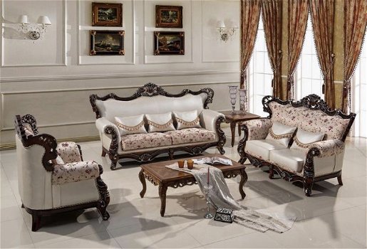 Barok ITALIAANSEN exclusieve meubels bankstellen 3 en 2 zitter - 6