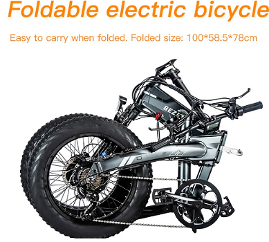 BEZIOR XF005 Folding Electric Bike 36V Front & Rear 500W - 3
