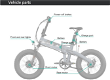 BEZIOR XF005 Folding Electric Bike 36V Front & Rear 500W - 6 - Thumbnail