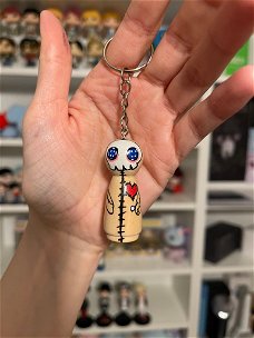 Peg doll sleutelhanger voodoo popje