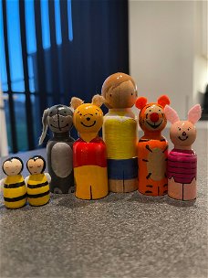 Peg dolls Winnie the Pooh