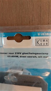 Berker Dimmer Gloei-/Halogeenlamp 60-400W Wit met afdekraam - 1