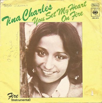 Tina Charles – You Set My Heart On Fire (1975) - 0