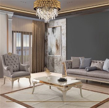 Hoogglans woonkamer set exclusieve ITALIAANSE meubels - 2
