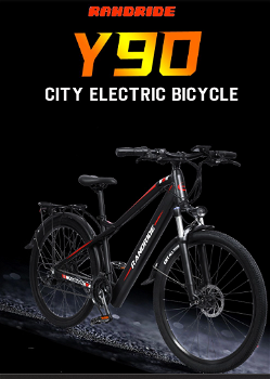 RANDRIDE Y90 Electric Bike 500W Motor 40km/h Max Speed 48V - 1