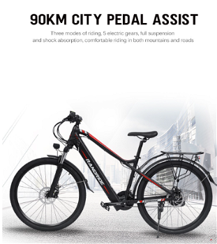 RANDRIDE Y90 Electric Bike 500W Motor 40km/h Max Speed 48V - 2