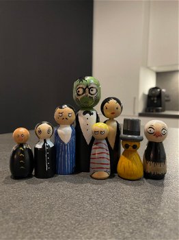 Peg dolls The Addams Family - 0