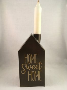 Decoratief huisje (blik/zink) Home Sweet Home - 0