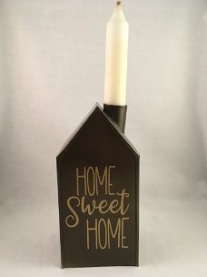 Decoratief huisje (blik/zink) Home Sweet Home
