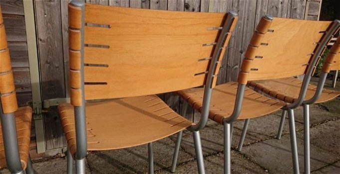 Ruud Jan Kokke voor Harvink vintage design stoelen 1990's - 4