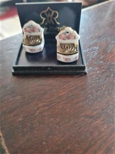 reutter miniaturen 2 zoutbakjes classic rose