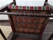 Leuk vintage stoeltje met kleurige bekleding - 4 - Thumbnail