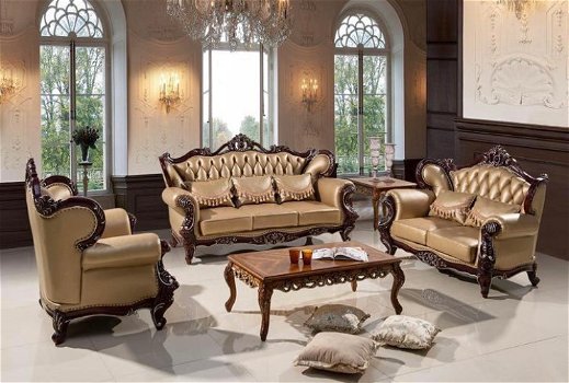 Bankstellen barok klassiek ITALIAANSE meubels 3 en 2 - 4