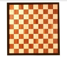Dam/schaakbord ingelegd. Afm. 47 x 47 cm