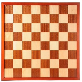 Dam/schaakbord ingelegd. Afm. 47 x 47 cm - 1