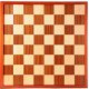 Dam/schaakbord ingelegd. Afm. 47 x 47 cm - 1 - Thumbnail