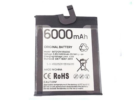 Replace High Quality Battery DOOGEE 3.85V 6000mAh/23.1WH - 0