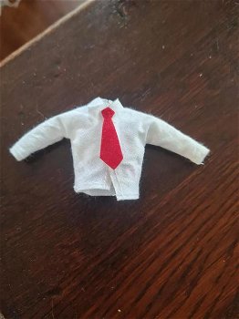 poppenhuis miniaturen overhemdje met stropdas - 0