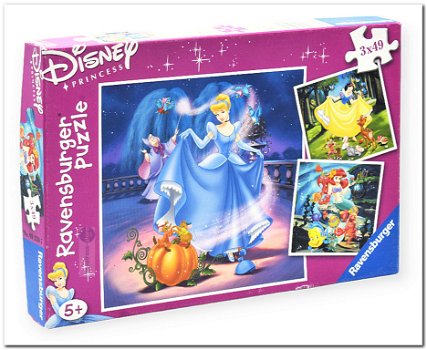 Disney Princess - Ravensburger - 3 x 49 stukjes - 0