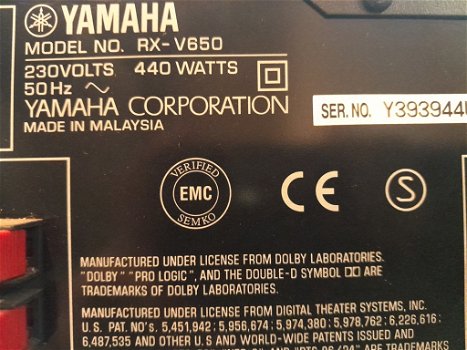 Yamaha Receiver RX-V650 RDS - 4