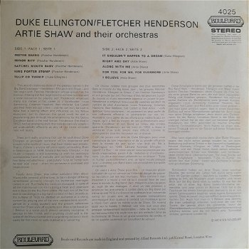 Duke Ellington/Fletcher Henderson/Artie Shaw 4025 Boulevard - 1