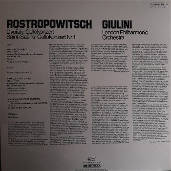 ROSTROPOVICH - GIULINI / DVORAK -SAINT-SAENS Emi - 1