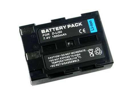 New battery 1500mAh 7.4V for PENTAX D-LI50 - 0