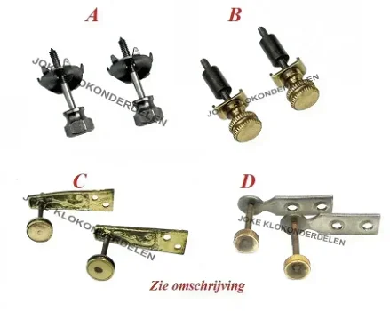 = Uurwerk vastzet boutjes = Kast afstel boutjes = 42083 - 0