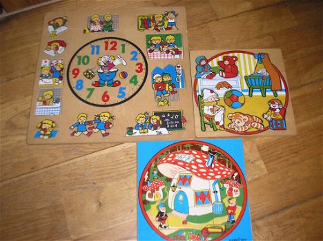 Kinder Puzzels hout met en zonder knopjes , - 1