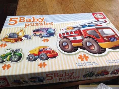 Kinder Puzzels hout met en zonder knopjes , - 3