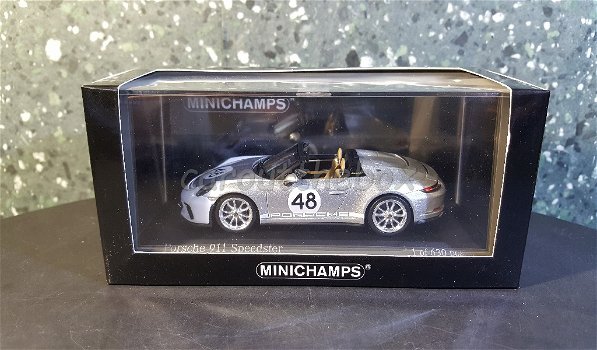 Porsche 911 Speedster grijs 1/43 Minichamps - 3