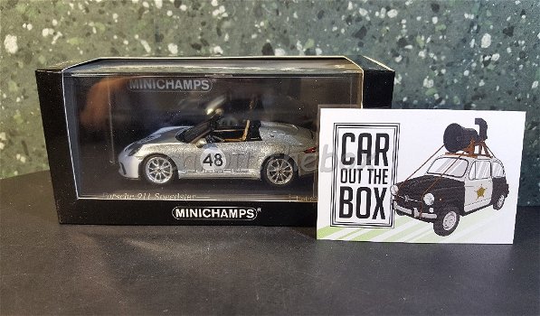 Porsche 911 Speedster grijs 1/43 Minichamps - 4