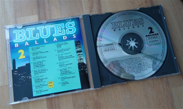 De originele verzamel-CD Blues Ballads Volume 2 van Arcade. - 2