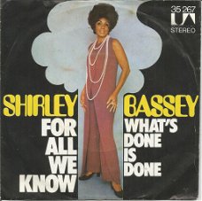Shirley Bassey – For All We Know (1971)